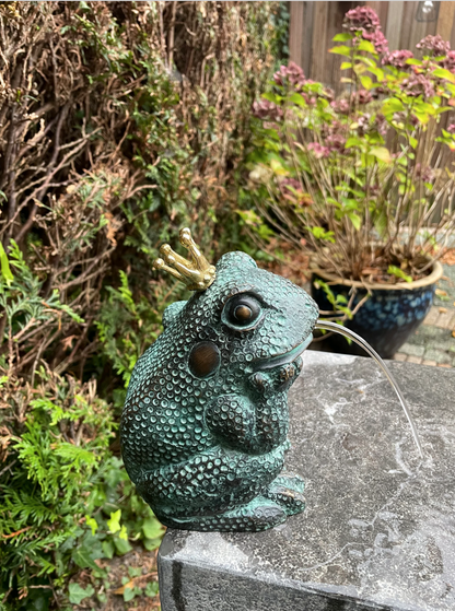 Bronze King Frog - Fountain - Garden Statue - Pond - Garden Decoration