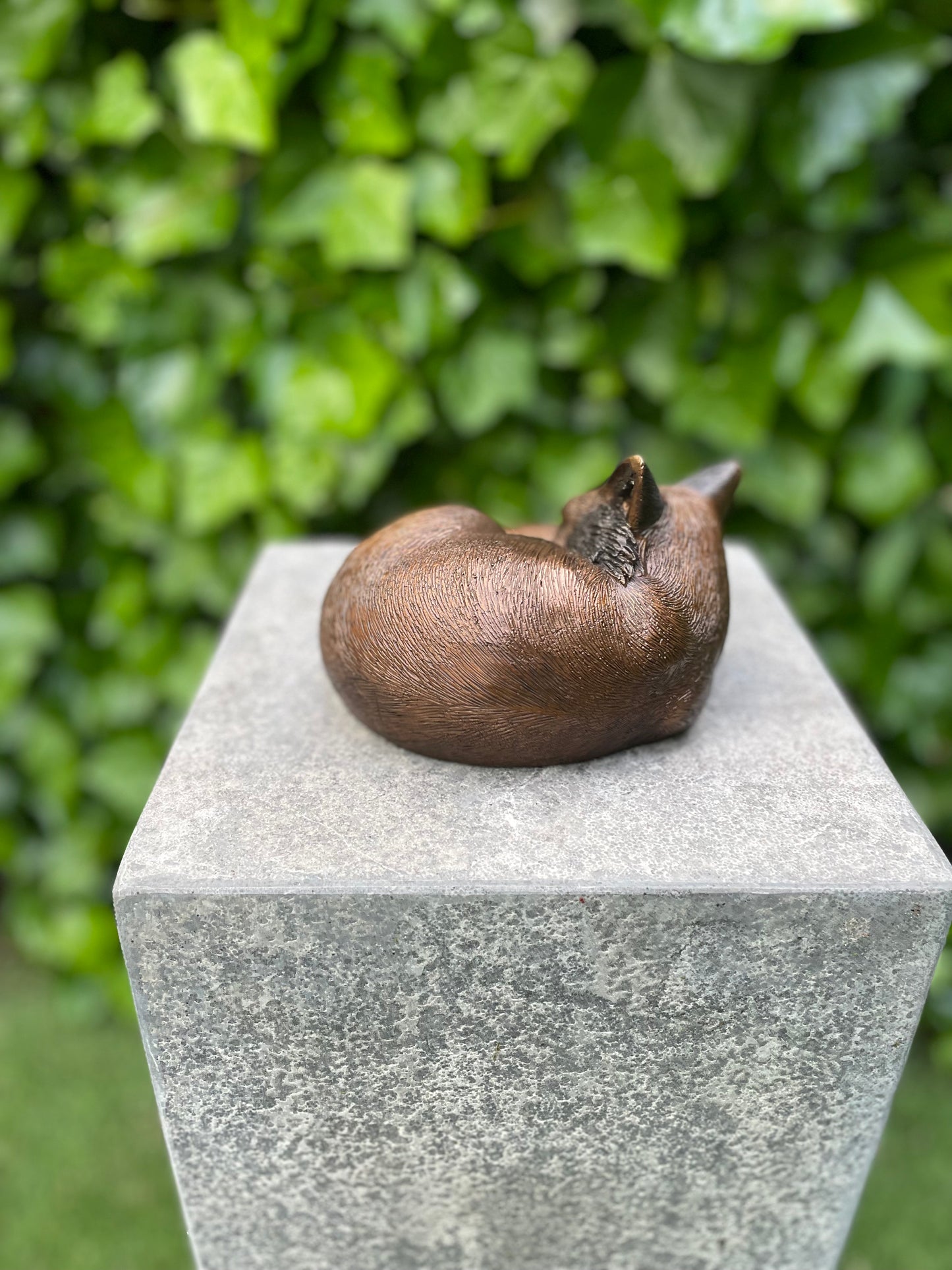 Bronze Sleeping Fox -15x15x10cm