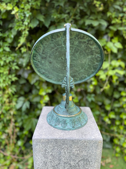 HORI bronze sundial - Garden statues - 30x25x25cm