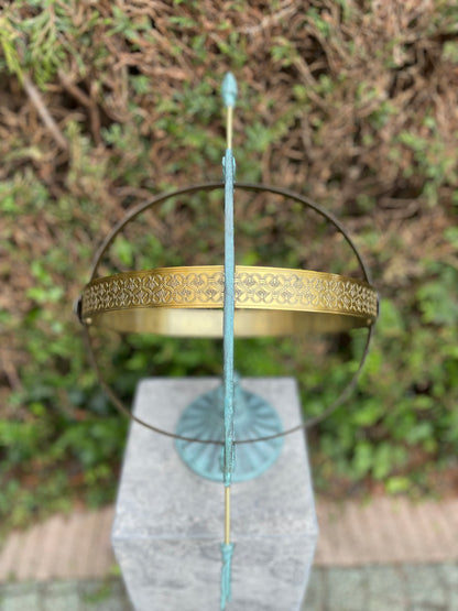 Bronze sundial - Garden statues - Bronze statue - Garden decoration - 45x33x42cm