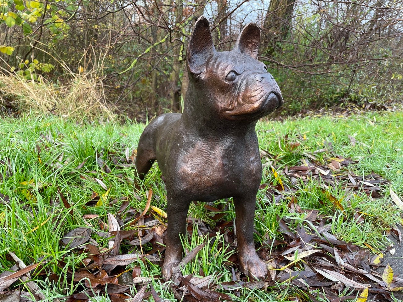 French Bulldog – Bronze Sculpture. 46x20x48cm - 10Kg