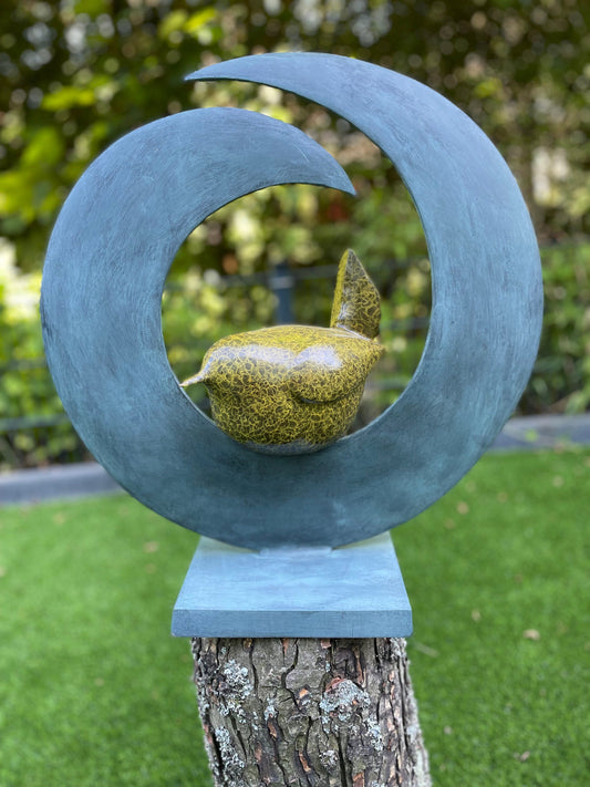 Circle of Stillness – Bronze Sculpture. 50x21x51cm