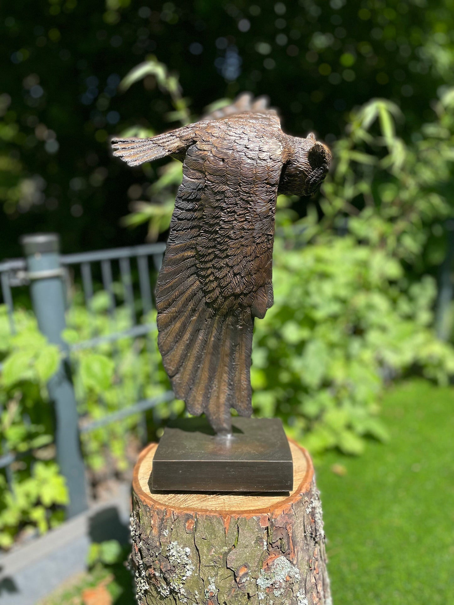 Soaring Owl – Bronze Sculpture. 35x24x48cm