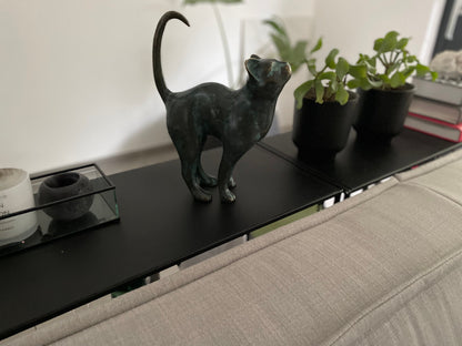 Upward Gaze Cat – Bronze Sculpture. 24x8x31cm