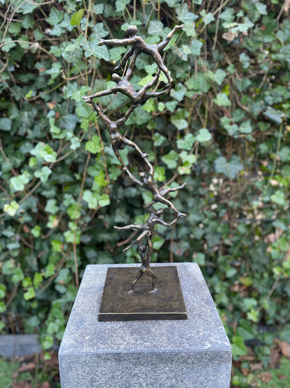 Together We Rise – Bronze Sculpture. 15x15x46cm - 1.8Kg