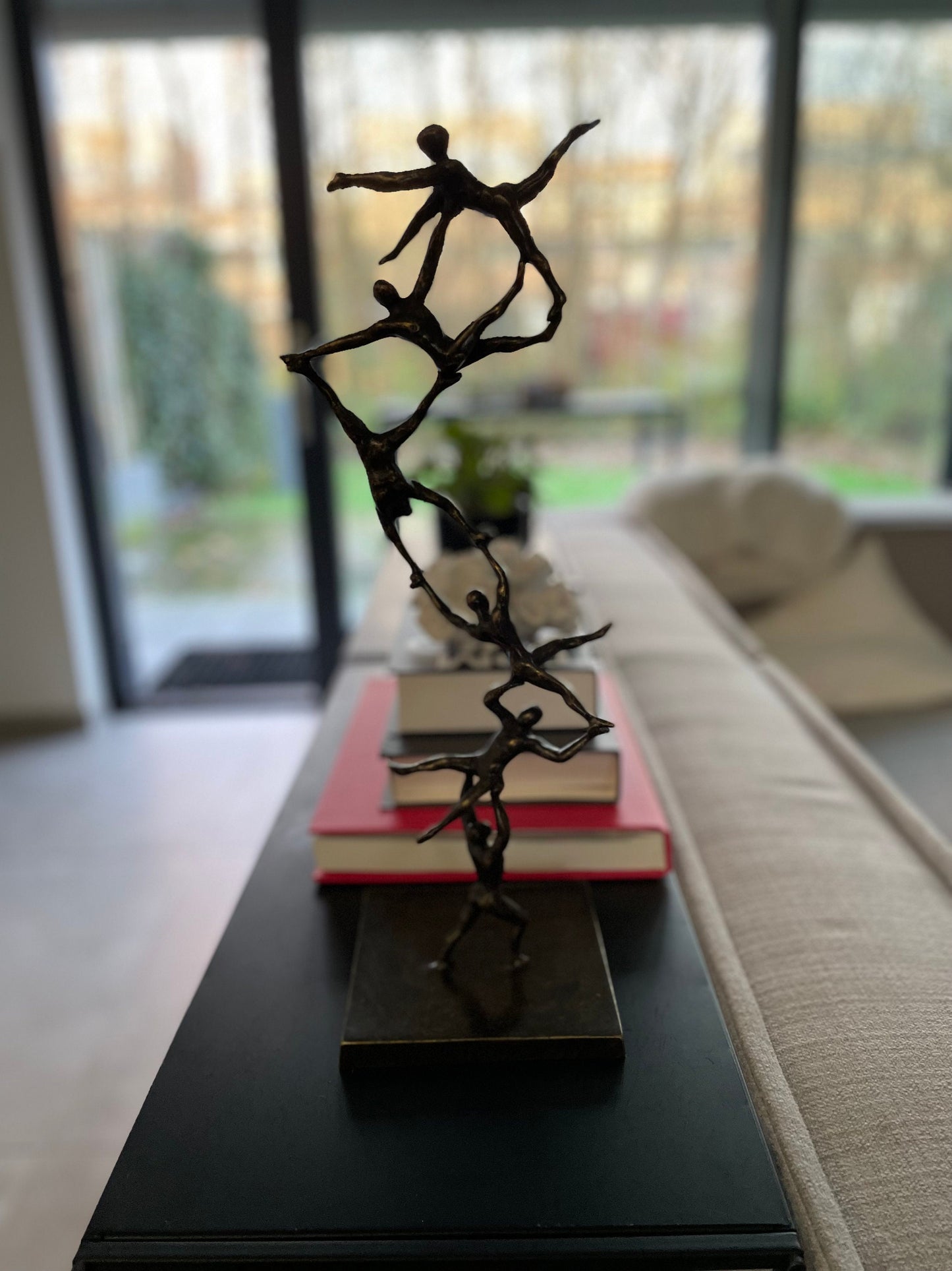 Together We Rise – Bronze Sculpture. 15x15x46cm - 1.8Kg