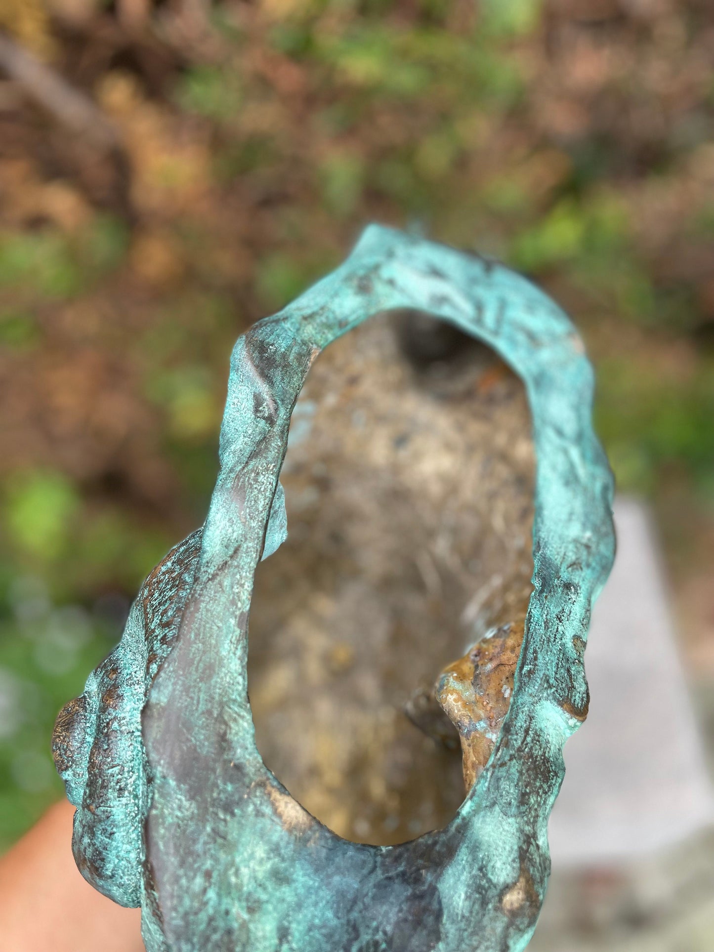 Curious Snail – Bronze Sculpture. 23x13x47cm - 2.5Kg