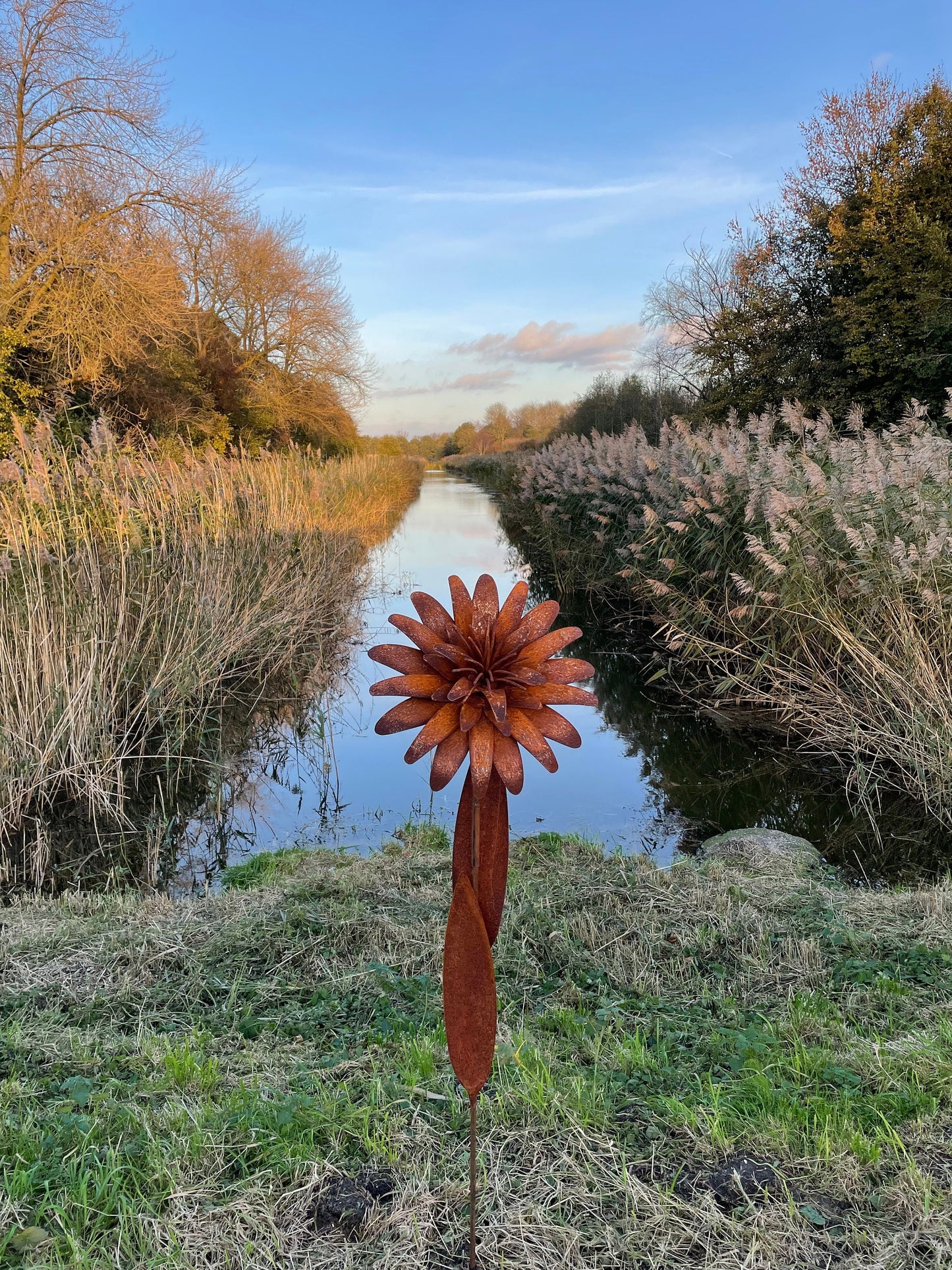 Tall Garden Flower – Iron Sculpture. 160cm height