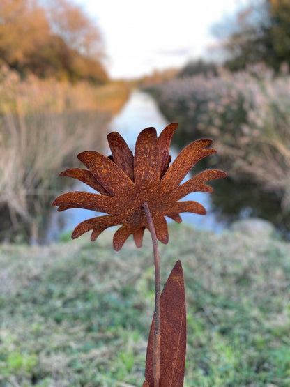 Tall Garden Flower – Iron Sculpture. 160cm height