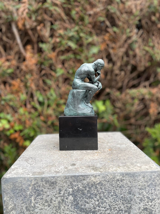 Contemplative Man – Bronze Sculpture. 19x7x10cm - 2Kg