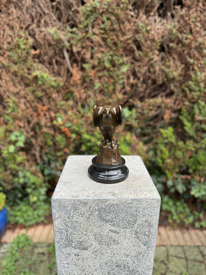 Sharp-Eyed Eagle – Bronze Sculpture. 20x12x21cm - 2Kg