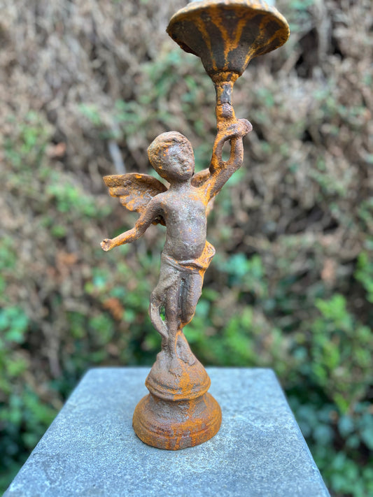 Lantern Angel – Iron Sculpture. 39x20x15cm - 3.4Kg