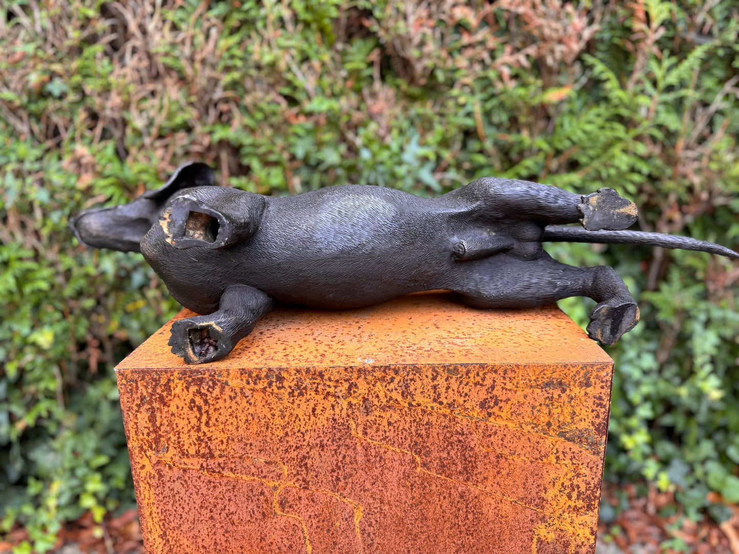 Standing Dachshund – Bronze Sculpture. 69x17x33cm - 7.4Kg