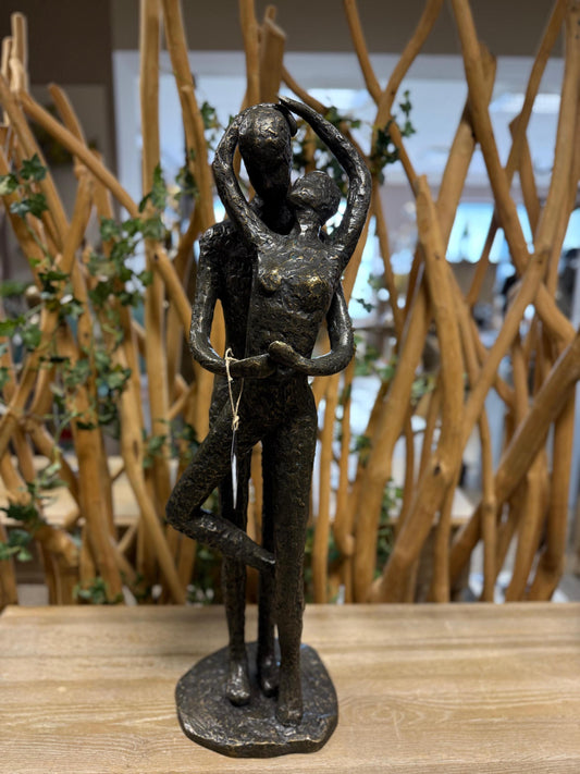 Timeless Lovers – Bronze Sculpture. 25x24x78cm