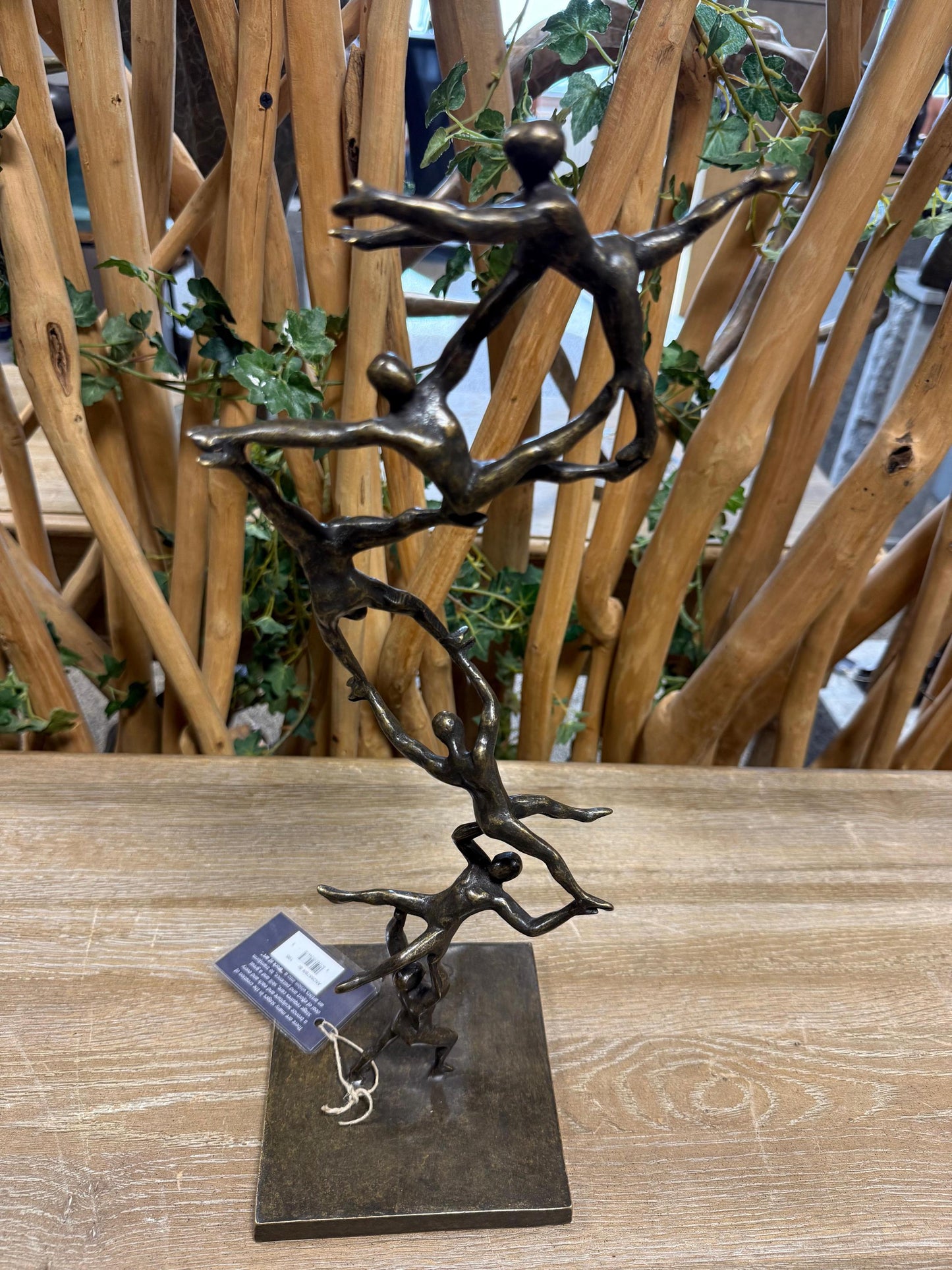 Together We Rise – Bronze Sculpture. 15x15x46cm - 1.8Kg