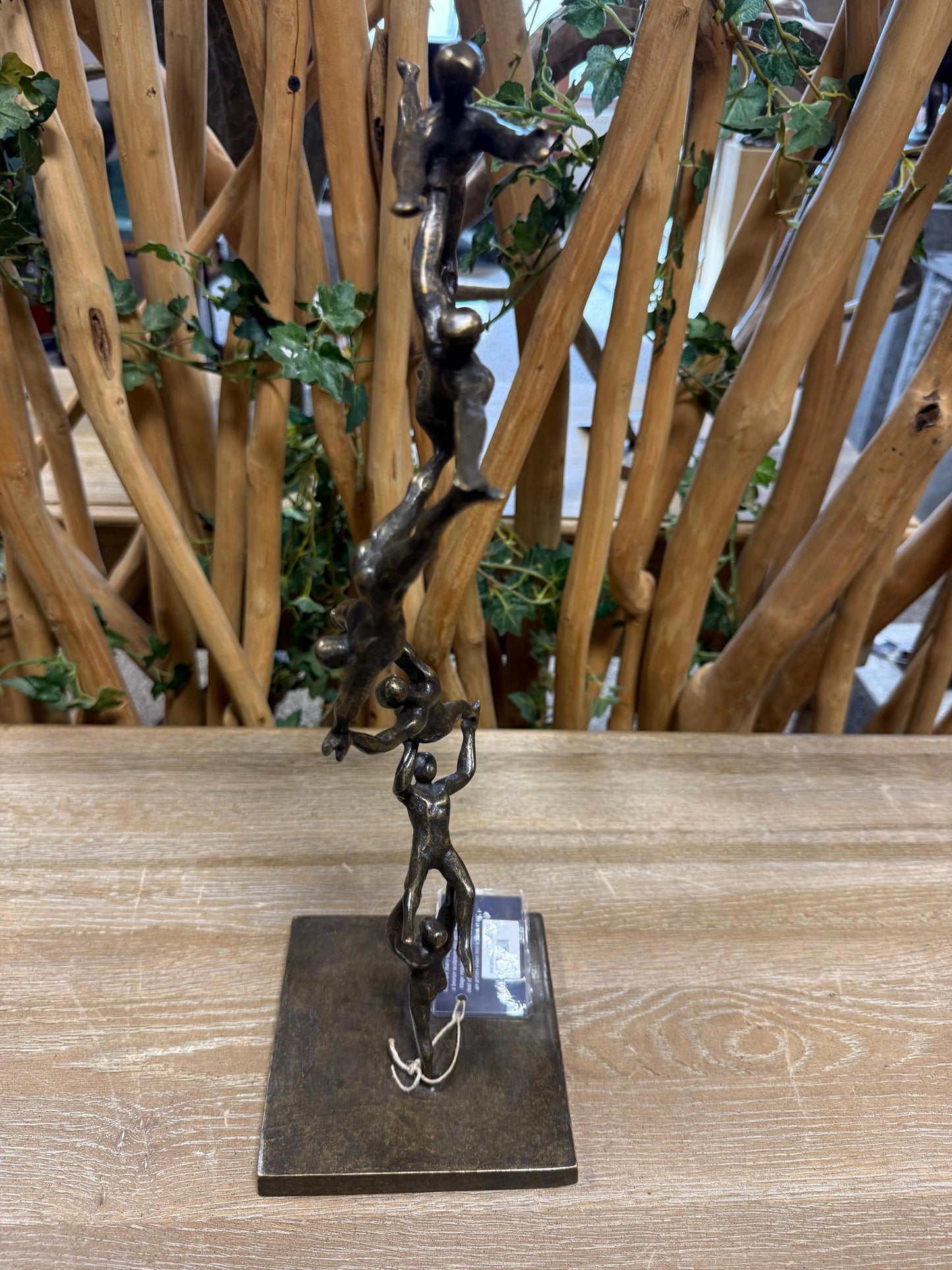 Together We Rise – Bronze Sculpture. 15x15x46cm - 1.8Kg