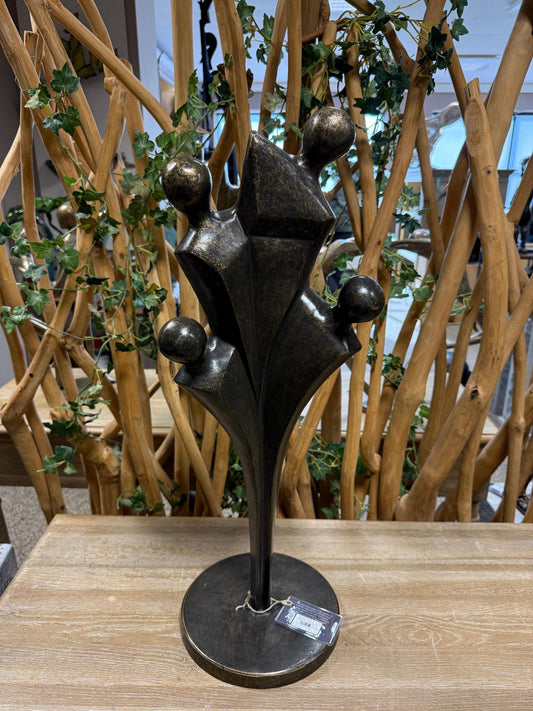 Together We Grow – Bronze Sculpture. 23x23x65cm