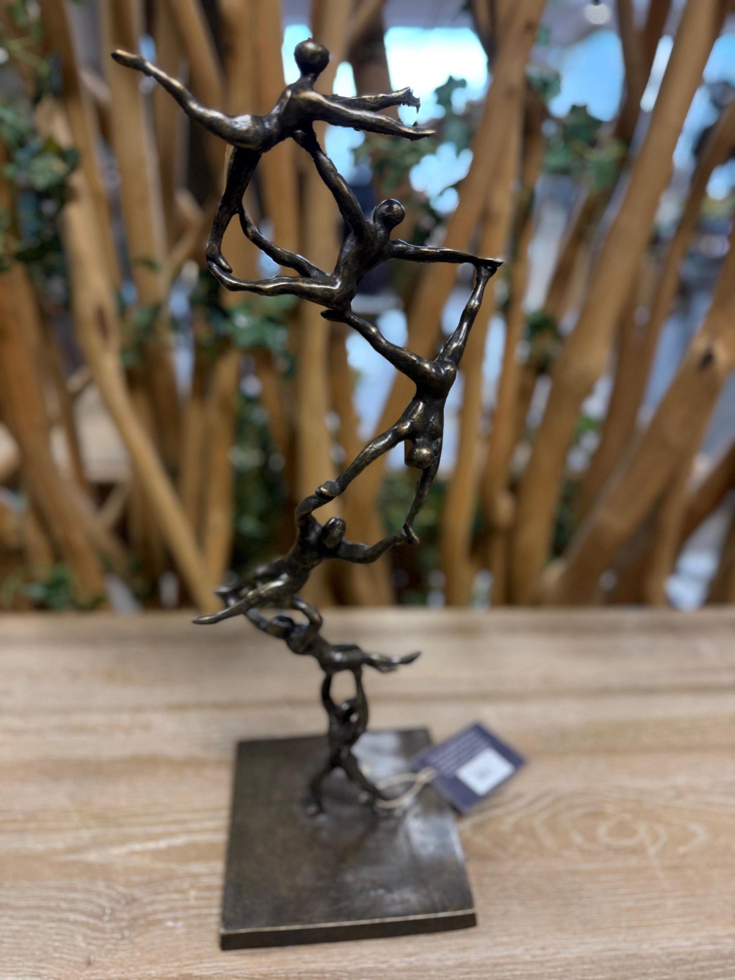 Together We Rise – Bronze Sculpture. 15x15x46cm - 1.8Kg