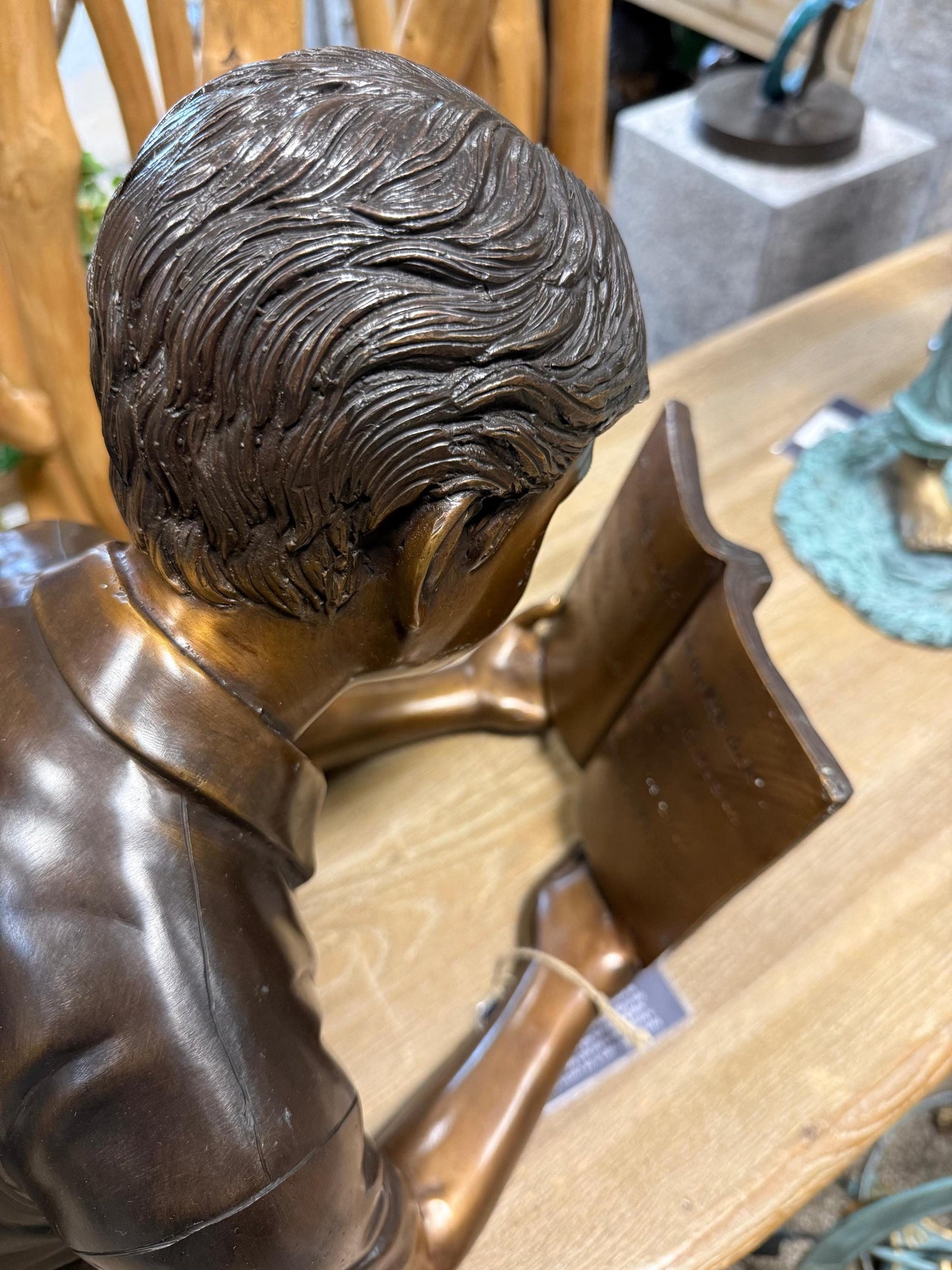 Journey Through Pages – Bronze Sculpture. 75x25x35cm