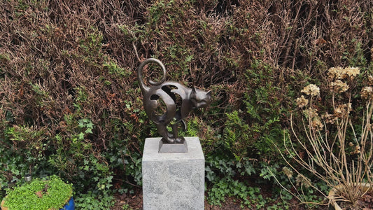 Curious Cat – Bronze Sculpture. 30x13x39cm - 4.5Kg