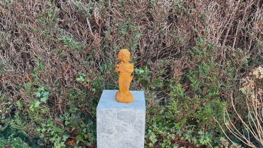 Angel with Lyre – Iron Sculpture. 28x11x10cm - 2.5Kg