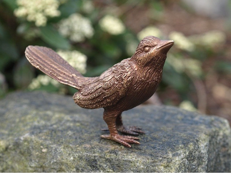 Bronzen Vogel 8x4x12cm