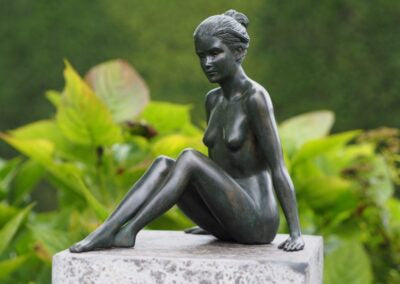 Nude Sitting Woman IV. 27x22x25cm