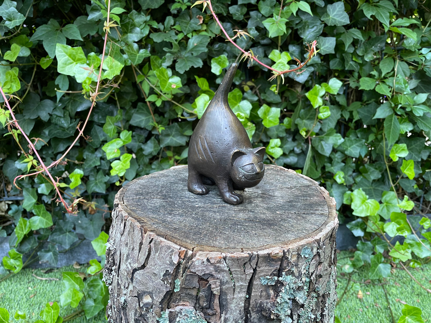 Modern bronze kitten. 14x6x10cm