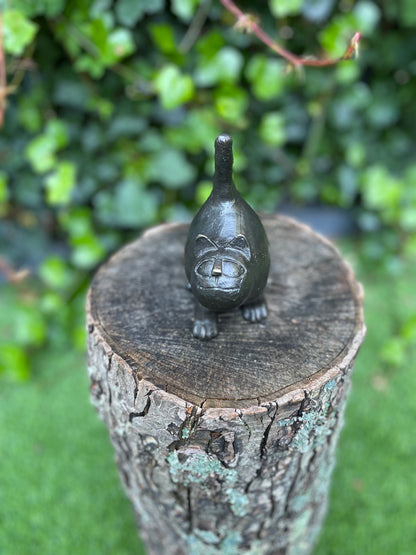 Modern bronze kitten. 14x6x10cm