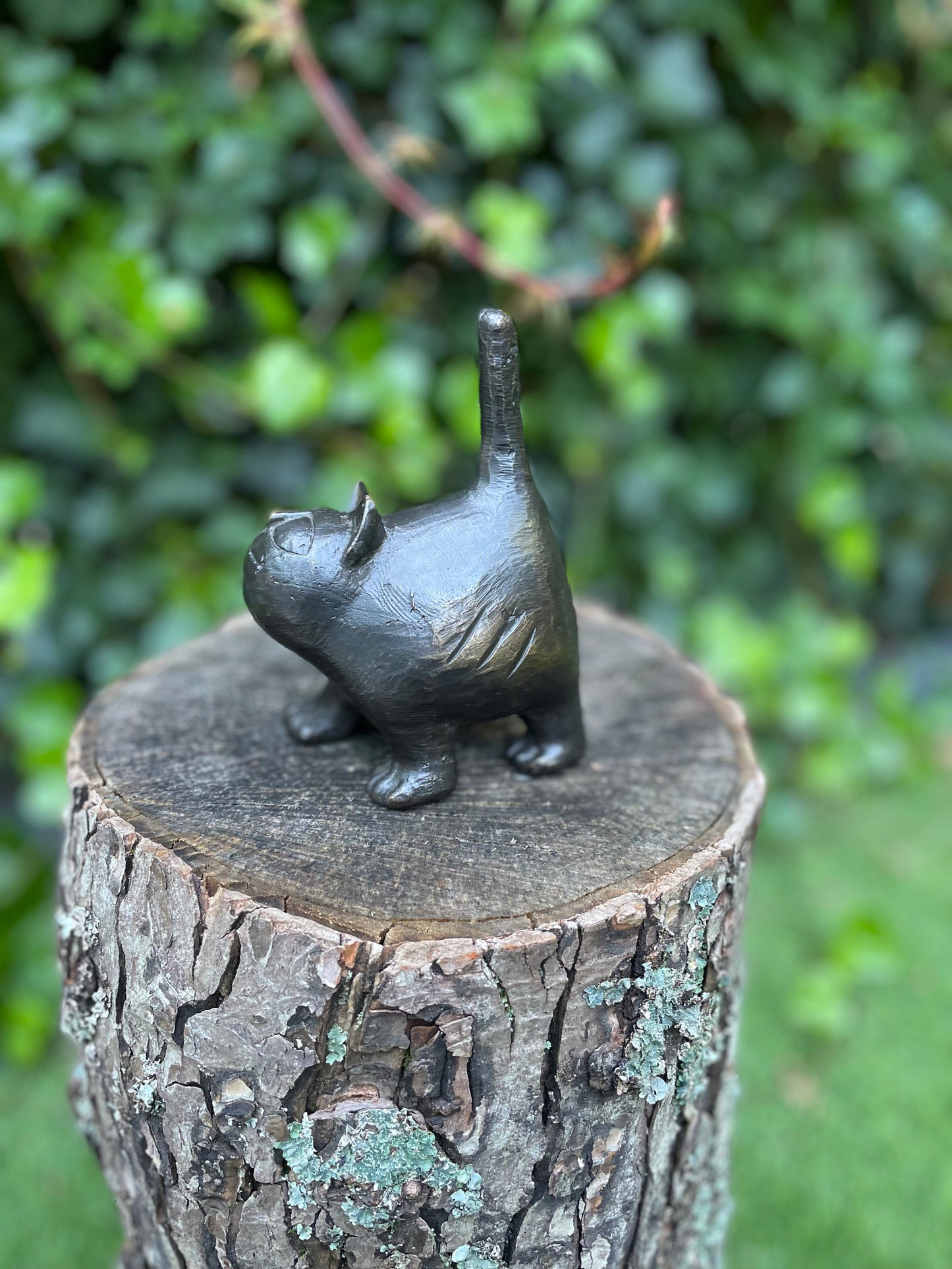 Modern bronze kitten. 14x7x10cm