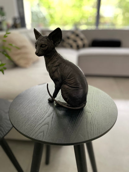 Sitting Sphynx Cat 22x12x15cm