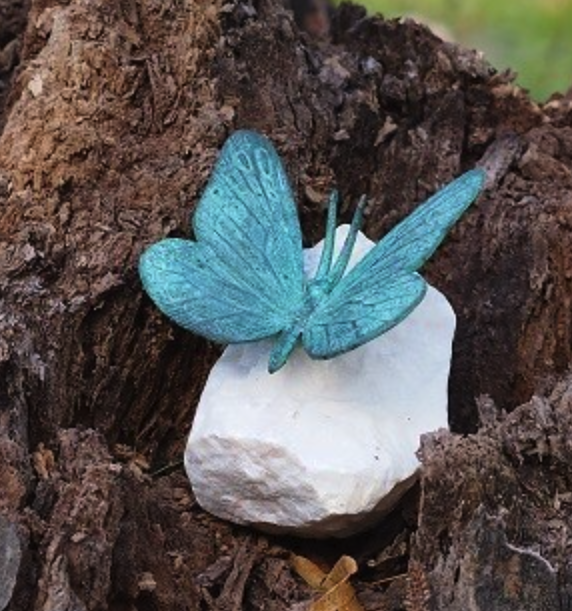 Bronze butterfly 12x11x11cm