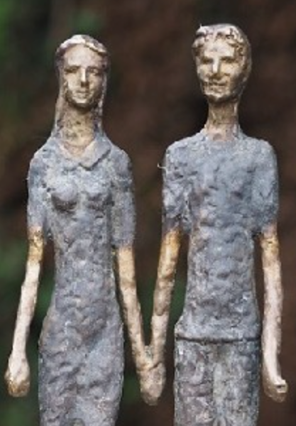 House hand in hand 48x11x17cm