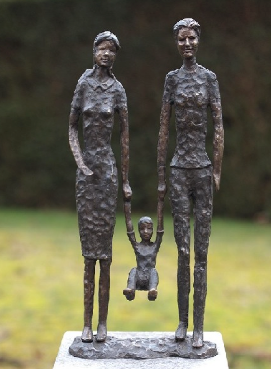 Couple with Child 49x11x22cm