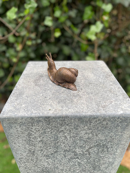 Bronze snail 6x5x11cm