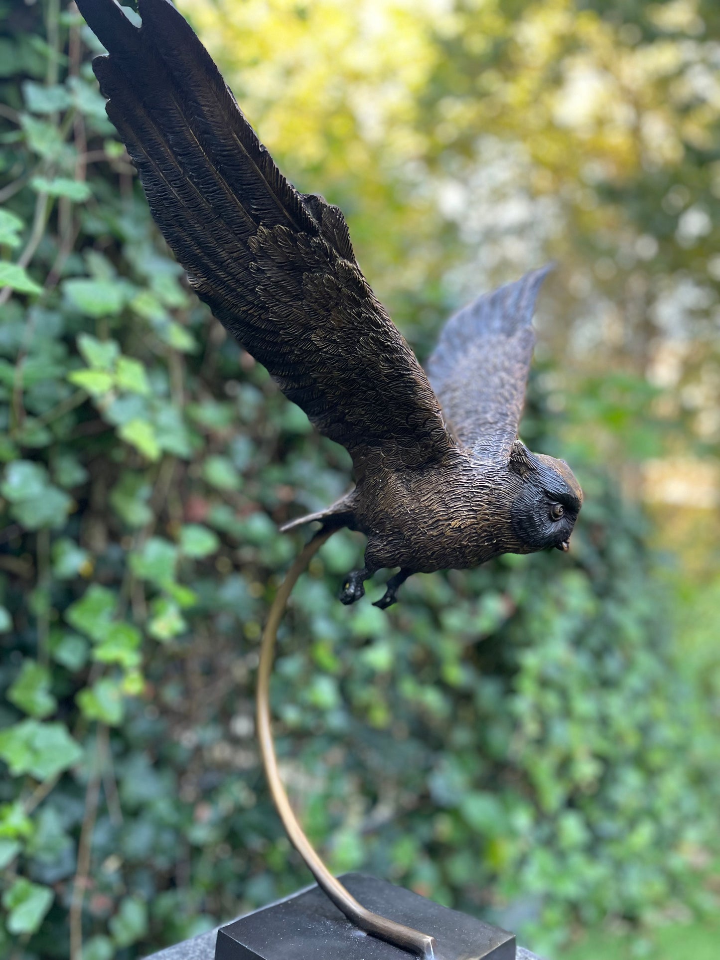 owl in bronze