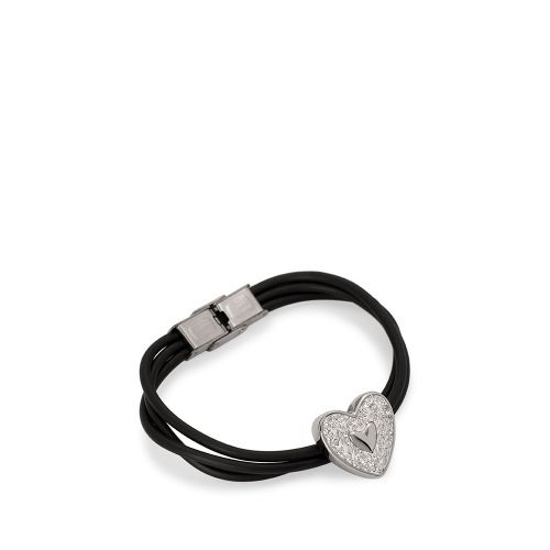 Siliconen armband, Cubic Zirconia - dames