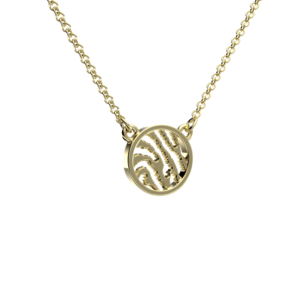 <transcy>Round Necklace with Digital Printing - open - incl. 42 cm chain</transcy>