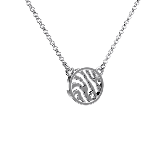 <transcy>Round Necklace with Digital Printing - open - incl. 42 cm chain</transcy>