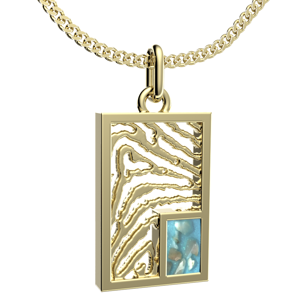 <transcy>Necklaces with Fingerprint + gray compartment</transcy>