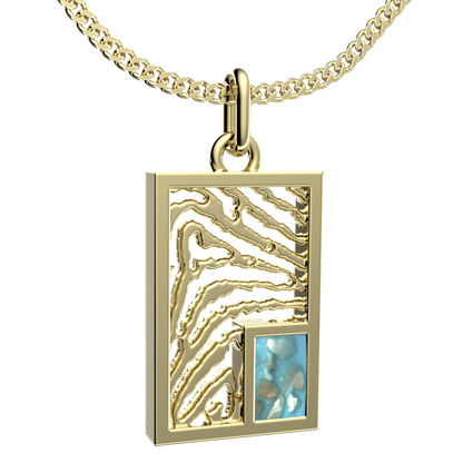 <transcy>Necklaces with Fingerprint + gray compartment</transcy>