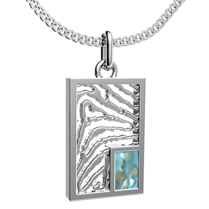 <transcy>Necklaces with Fingerprint + gray compartment</transcy>