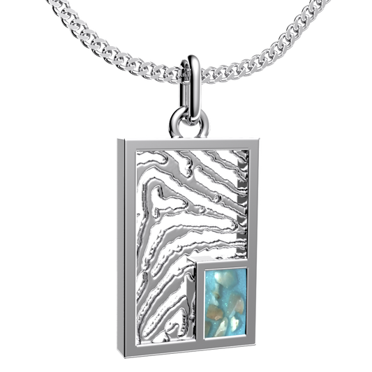 <transcy>Necklaces with Fingerprint + gray compartment</transcy>