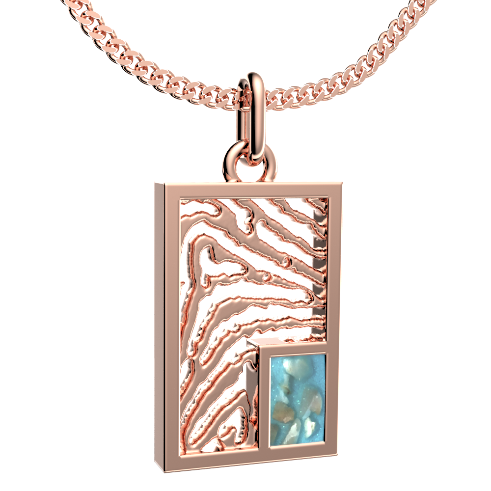 <transcy>Necklaces with Fingerprint + gray compartment</transcy>