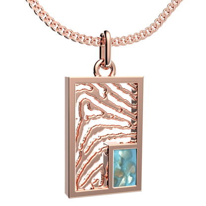 <transcy>Necklaces with Fingerprint + gray compartment</transcy>