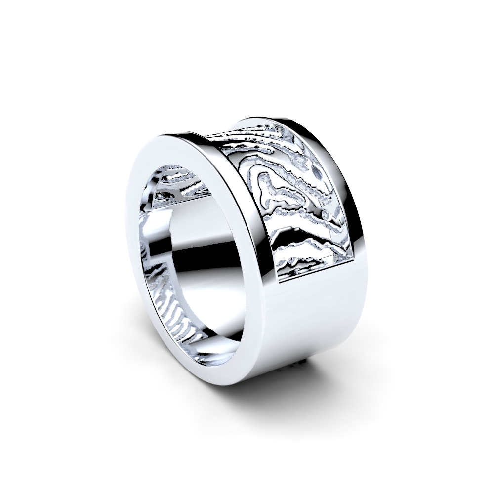 <transcy>Fingerprint Ring - 10mm-Open</transcy>