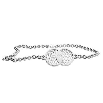 Infinity vingerafdruk armband