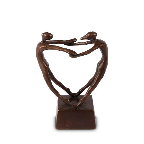 Urnas em bronze-Casal em Harmonia-15cm-65ml