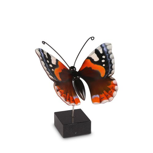 Borboleta em Madeira - Laranja - 16x12cm - 3ml