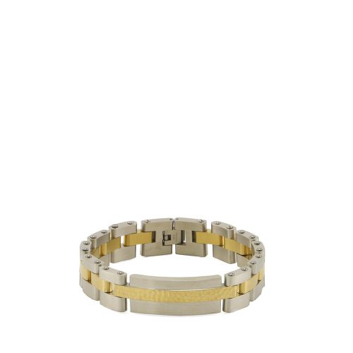 <transcy>Men's steel bracelet</transcy>